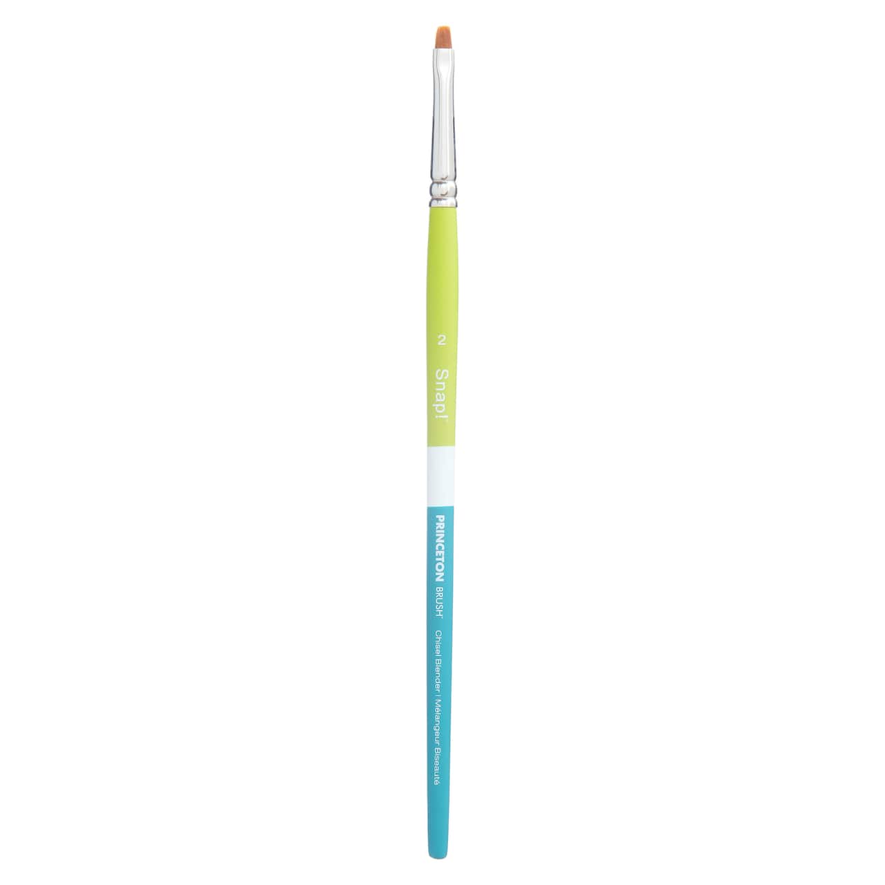 Princeton™ Snap!™ Series 9950 Synthetic Short Handle Chisel Blender Brush, Size 2